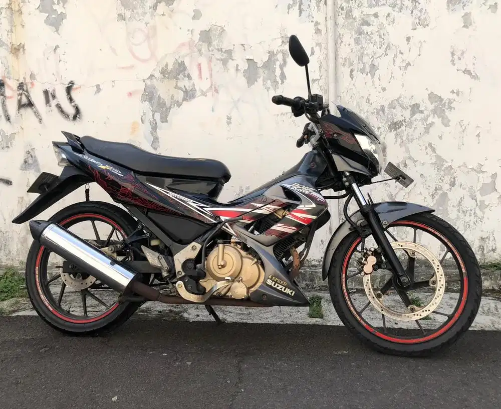 Satria fu150 scd 2012 abu hitam ori standar