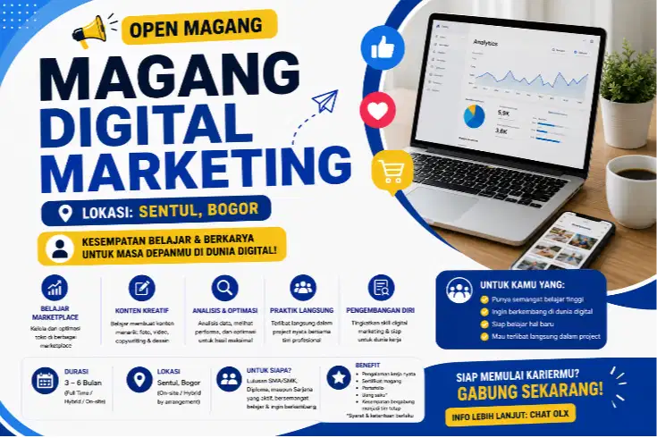 Open Magang Digital Marketing Sentul Bogor