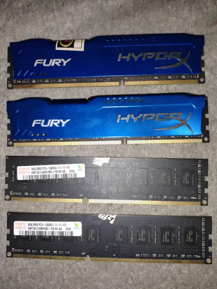 DDR3 12800 2x4gb dan 2x8gb
