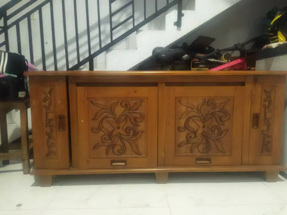 D jual cepat Buffet kayu jati