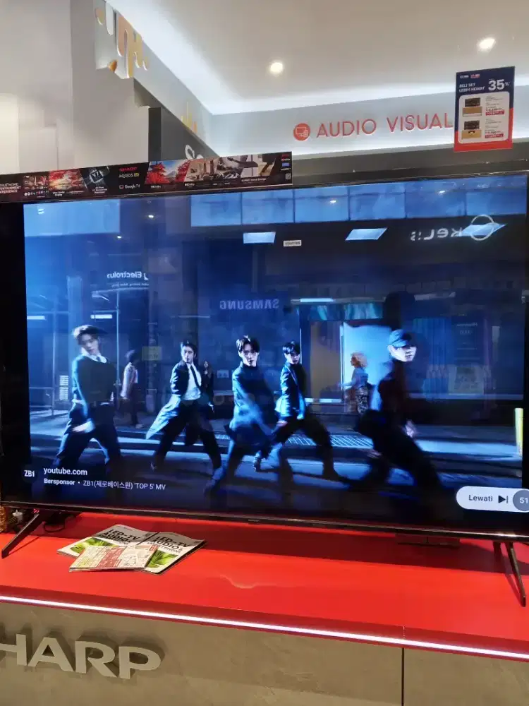 Dijual SHARP AQUOS Google TV ukuran besar kondisi baru dan original.