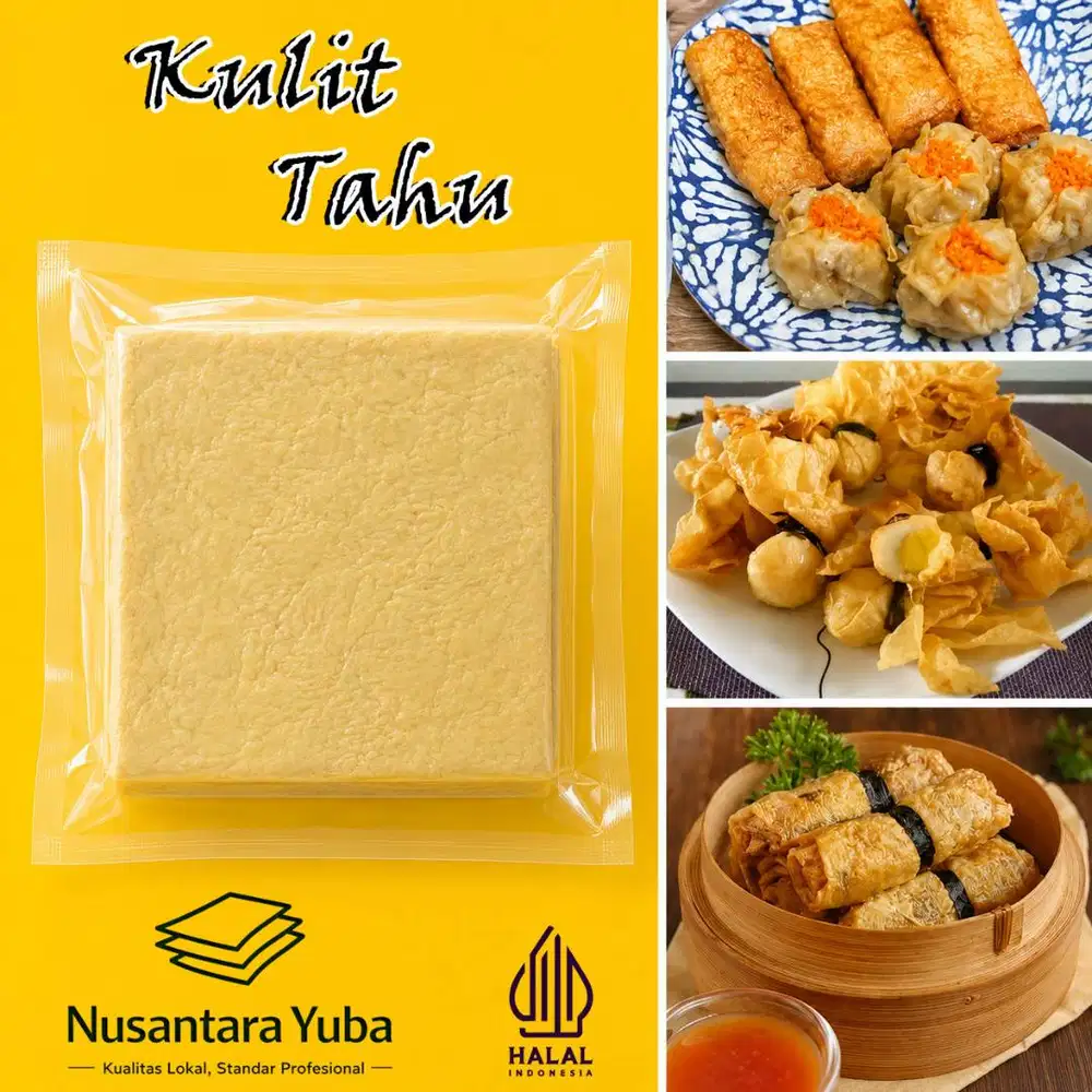 Kulit Tahu Fresh Vakum 50 Lembar