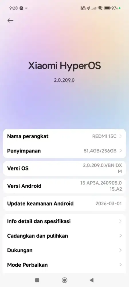 Xiaomi redmi 15C ram 8+4/256GB  Garansi resmi