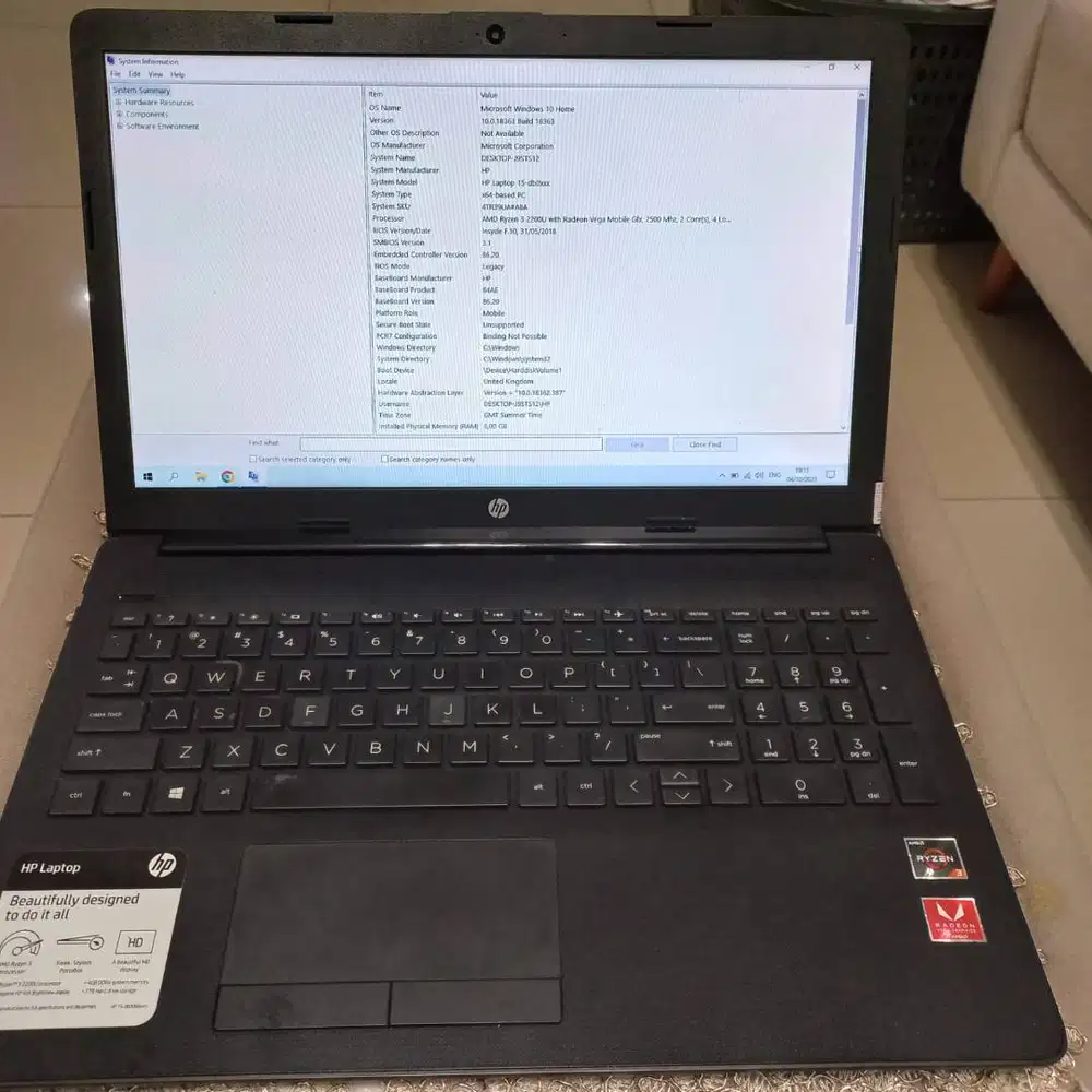 Laptop HP 15, Ryzen 3