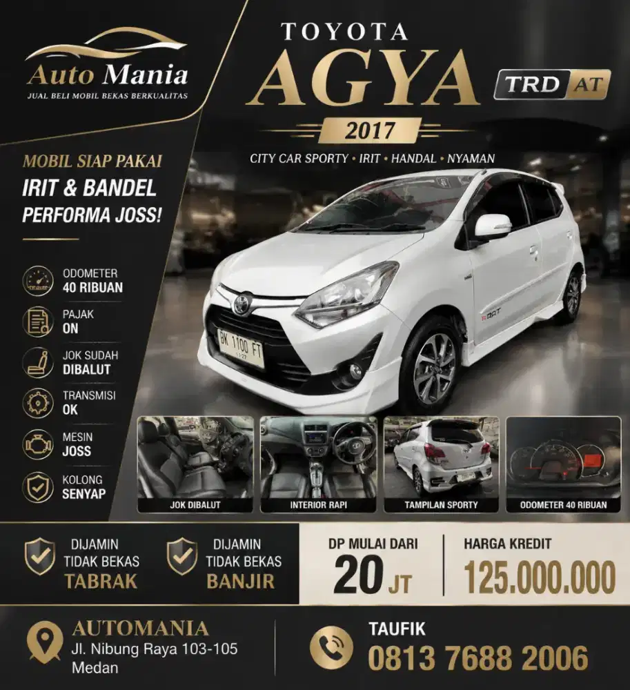 Agya TRD AT 2017 Brio, Ayla, jazz