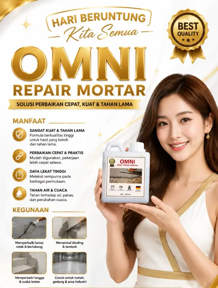 Omni Epoxy Repair Mortar kemasan 500ml