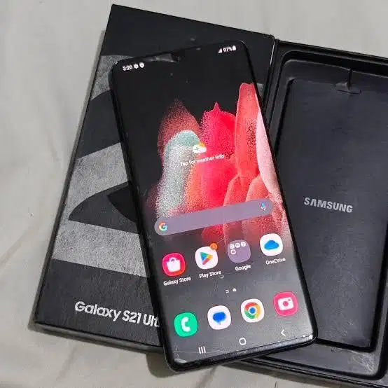 Samsung Galaxy S21 Ultra 5G Resmi sein Fullset 12/256 gb Mulus