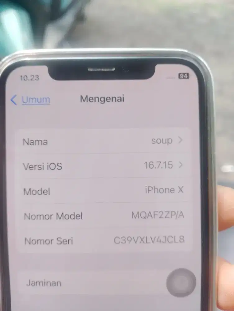 iPhone x 256 permanen