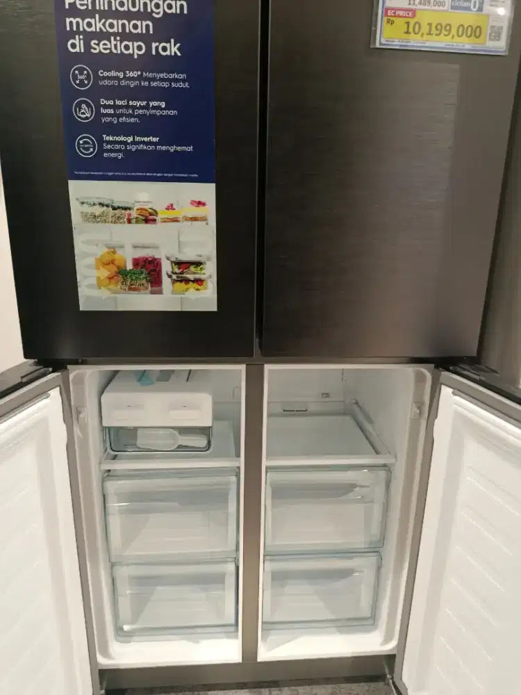 ELECTROLUX REFRI MULTIDOOR 461 L BLACK