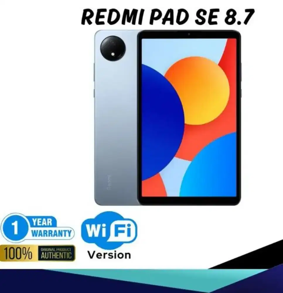 Xiaomi Redmi Pad 8.7 6/128GB GrsResmi, Blue. styluspen,temglass,casing