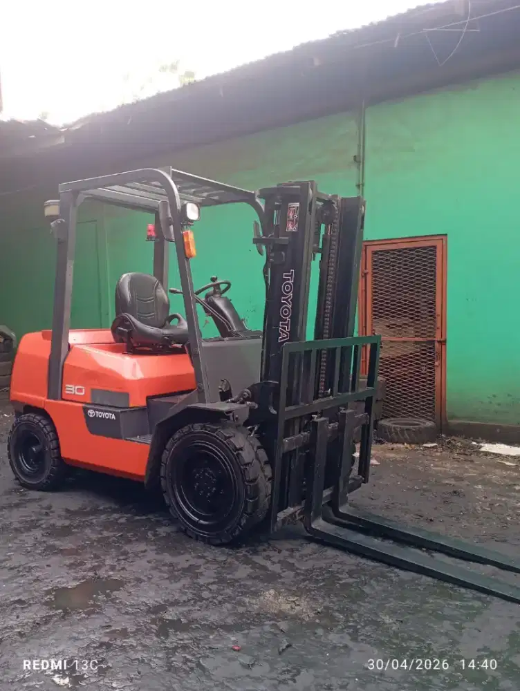 Forklift Toyota 3 Ton,Matic, Tiang 3 Meter,1DZ-II,FDZN30,Tahun 2018