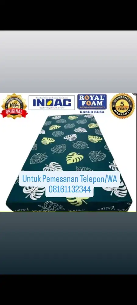 BIGSALE Kasur Busa Inoac 200CMX90CMX14CM Garansi 5Tahun Anti Kempes