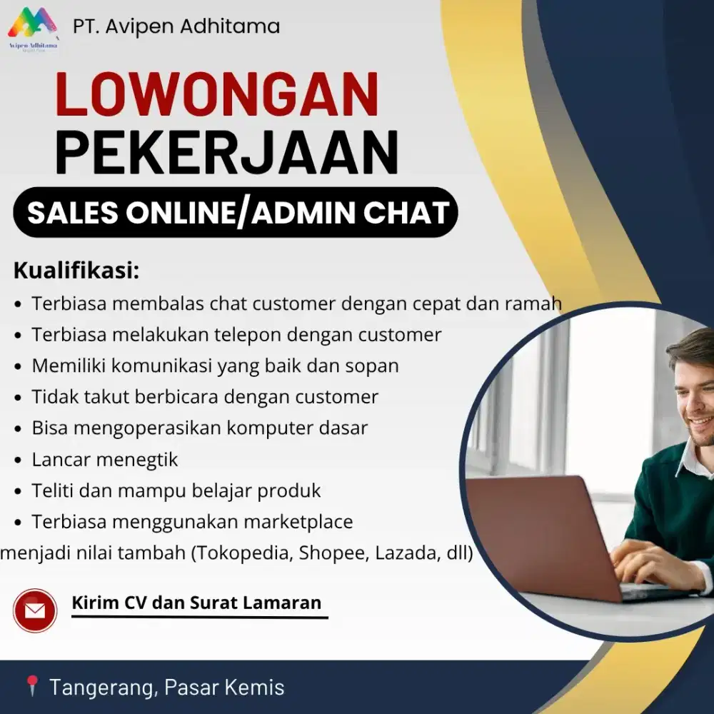 Lowongan Kerja Admin Chat Sales Online