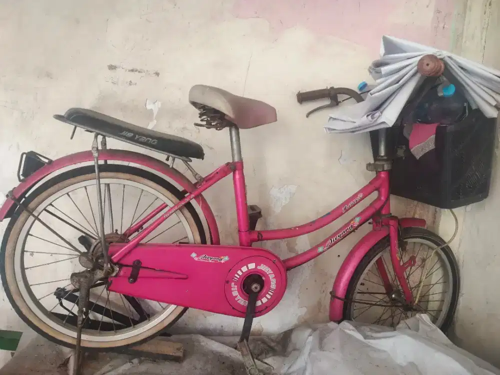 Di jual sepeda anak warna pink