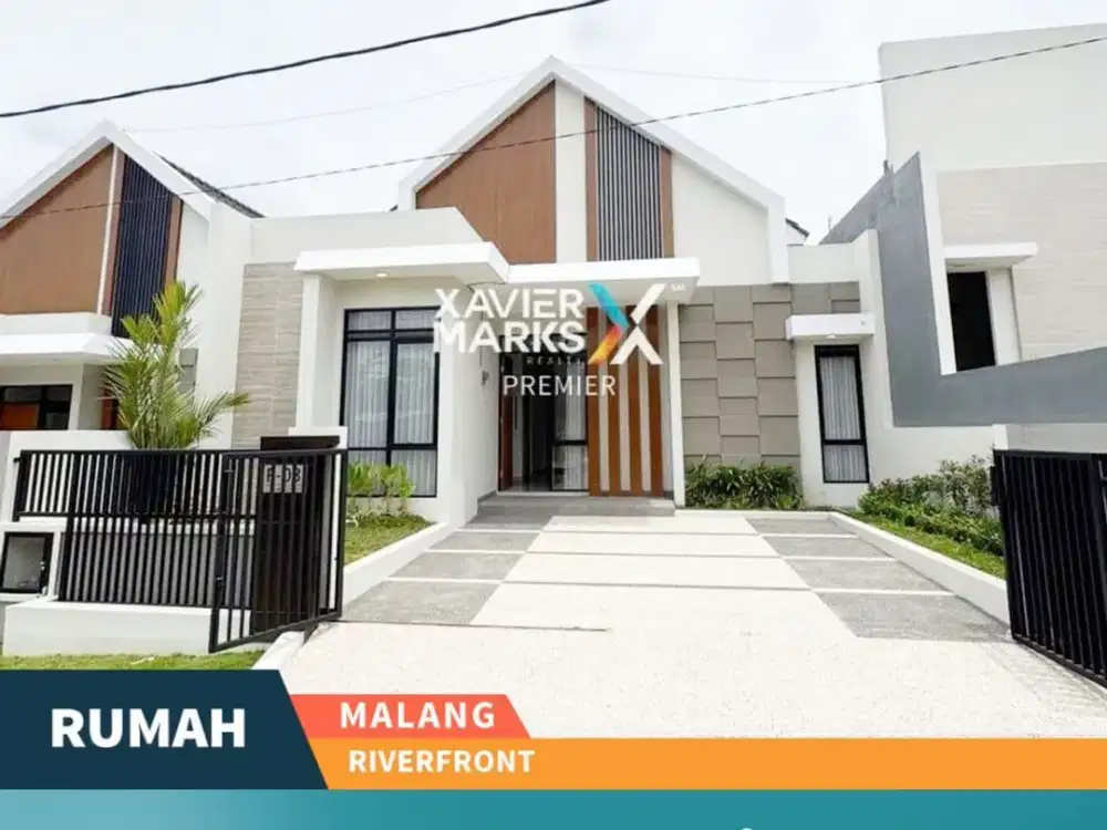 Dijual Rumah Baru di Riverfront Kedungkandang Malang Minimalis