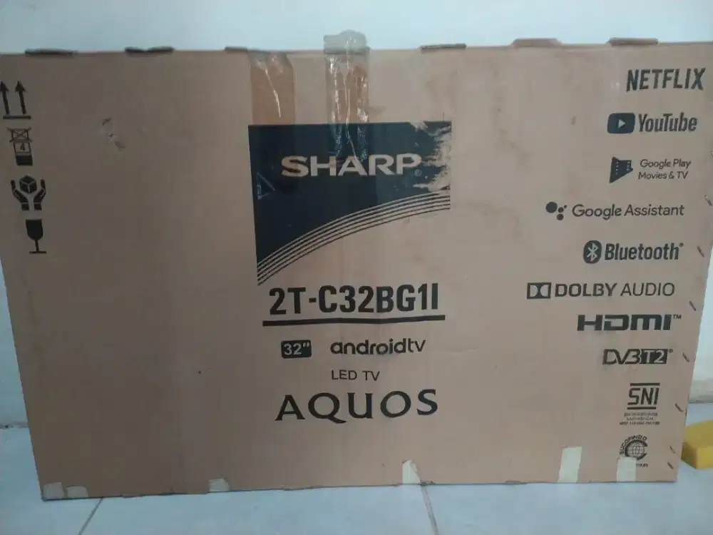 TV Sharp android 32inc kondisi ciamikk