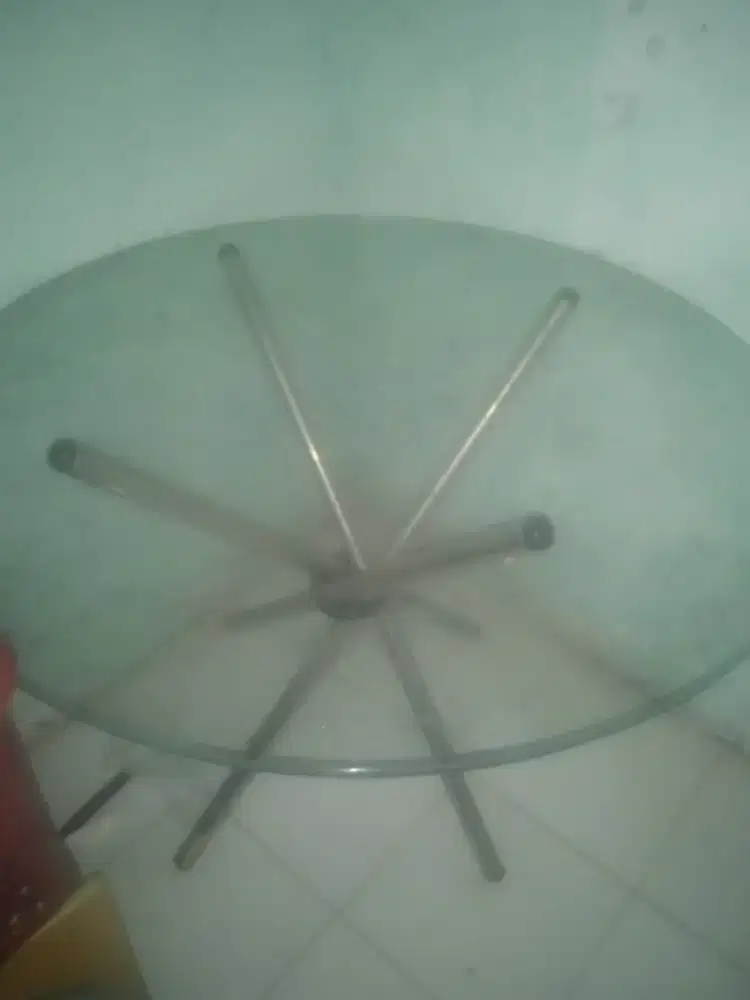 Dijual meja kaca bundar
