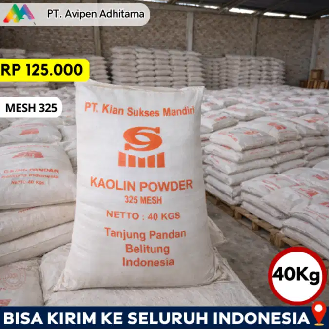 Kaolin Powder Industri Warna Putih Halus Berkualitas
