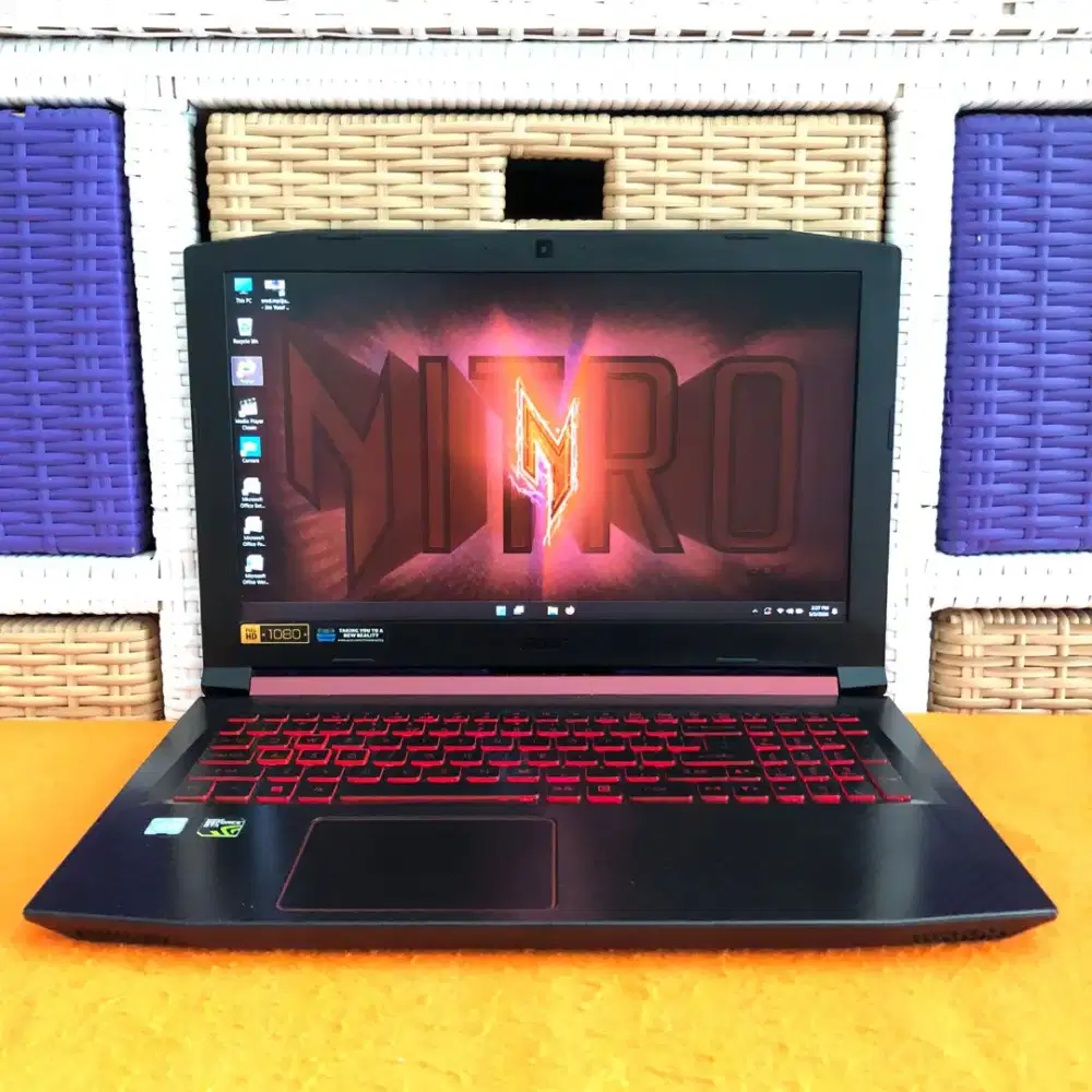 Laptop gaming acer nitro 5 core i7 vga nvidia GTX 4 GB