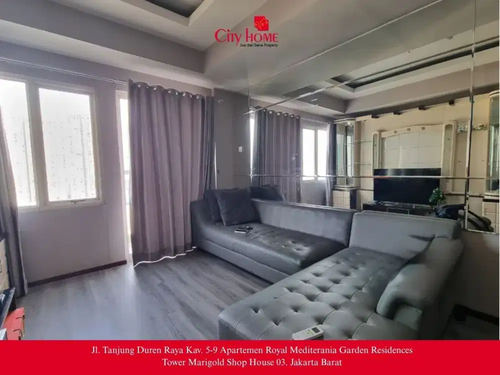 Disewakan Unit 2+1 BR Furnished di Apartemen Royal Mediterania Garden Residences Podomoro City