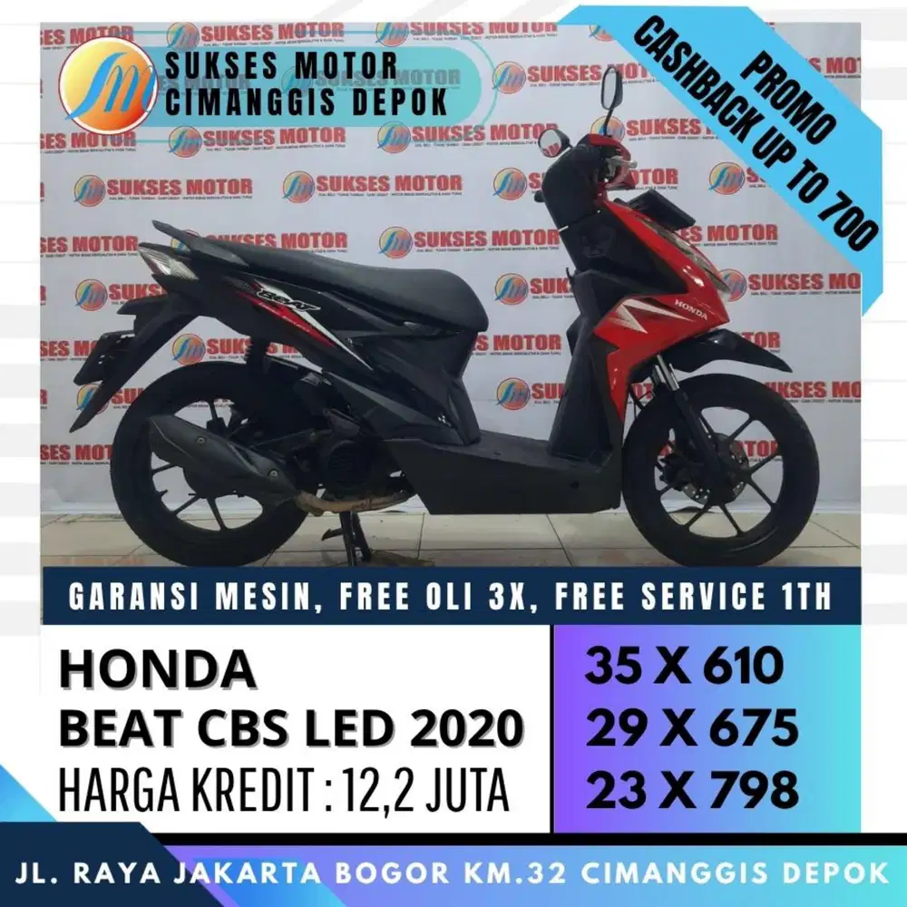 BEAT SPORTY CBS 2020 CASH KREDIT SPAYLATER 0% [SUKSES MOTOR]