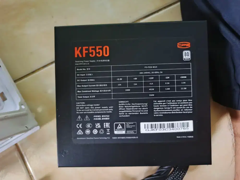 PSU PC PCCOOLER KF550 Garansi Resmi ON sampai 2028