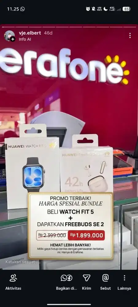Promo Huawei Watch Fit 5