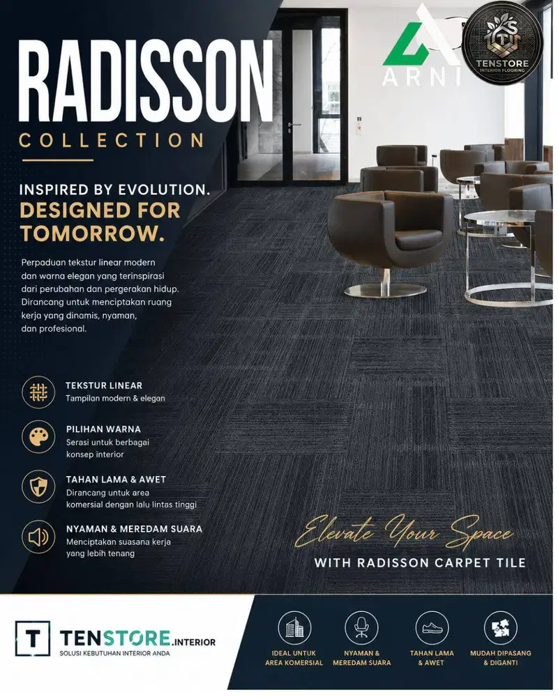 Karpet Tile Radison Murah Berkualitas – Mudah Pasang