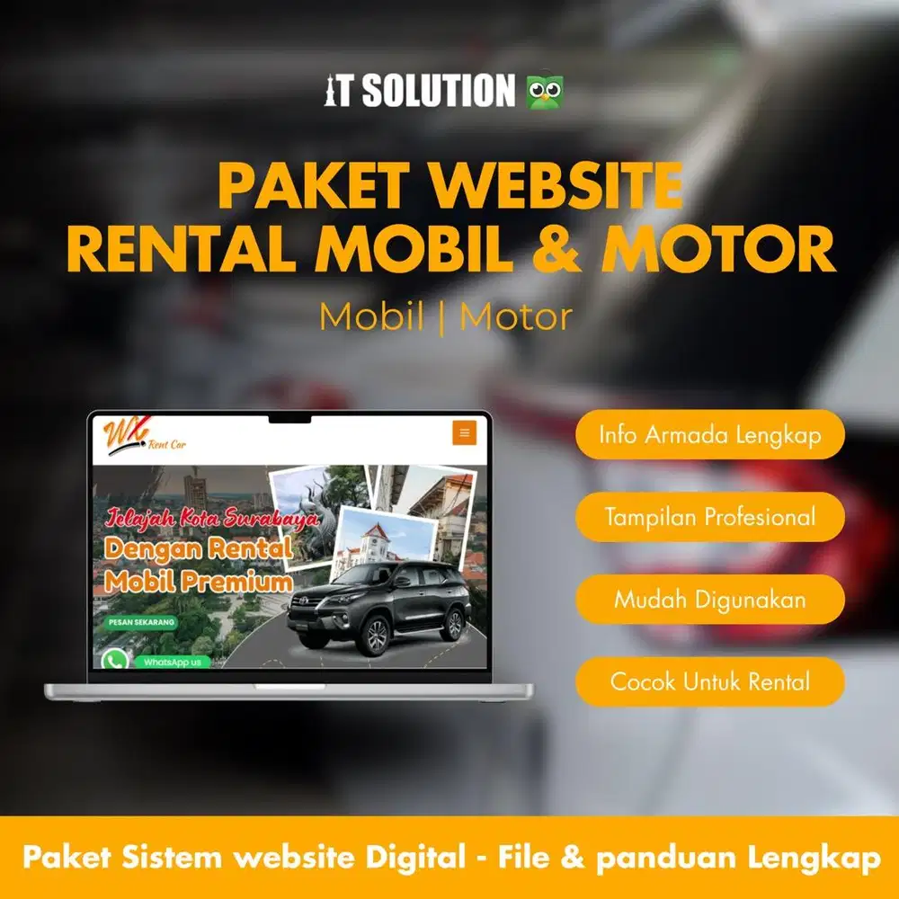 Pembuatan Website Rental Mobil Luxury Profesional