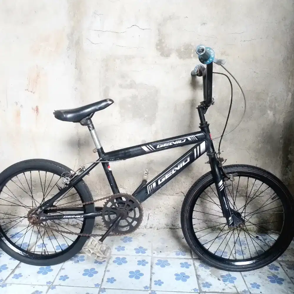 Sepeda BMX Anak SD SMP Uk 20 Inch Genio Hitam Keren Stylish