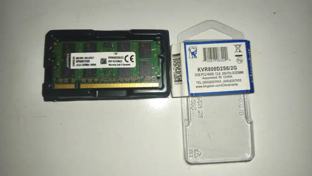RAM MEMORY 2GB PCS-6400 SODIMM Kingston (BEKAS/SECOND)