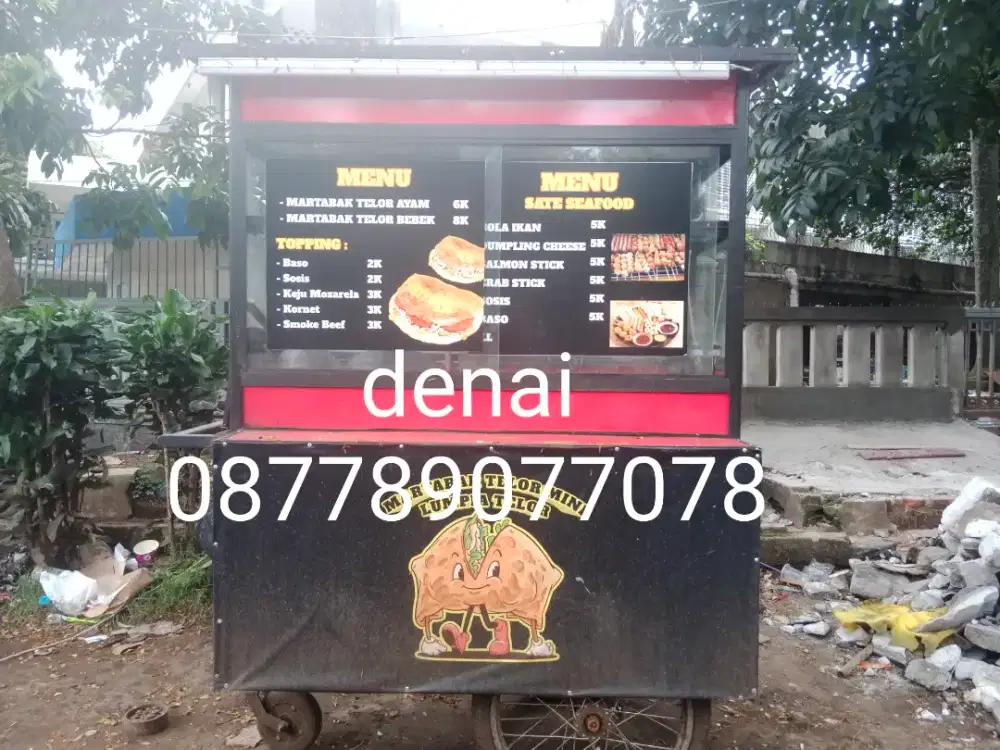 Gerobak Jualan Lengkap Penggorengan