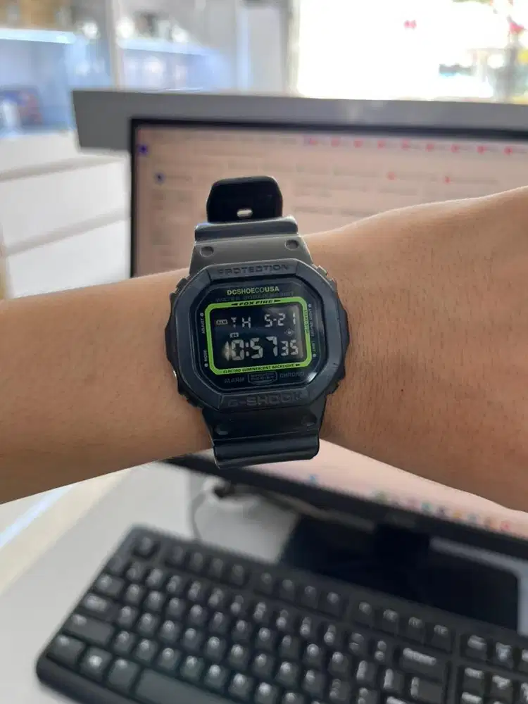 Casio G Shock DW5600 Fox Fire X Dc Shoe Collabs Limited Edition