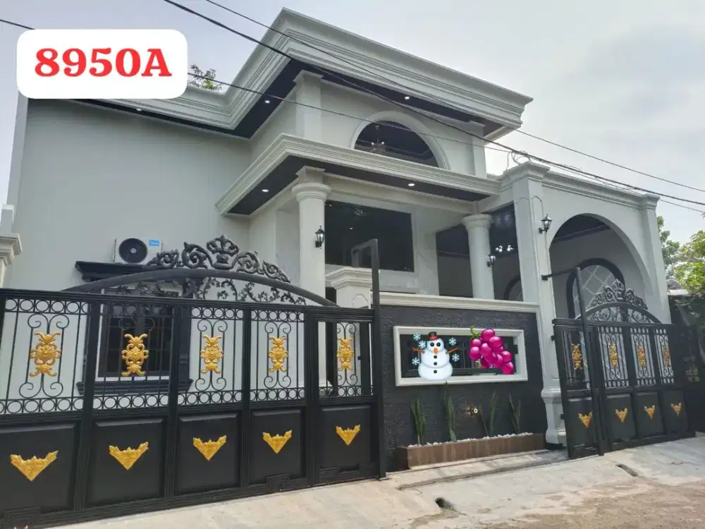 Dijual Rumah Hoek New Renovasi Klasik Bonus Teras Belakang 8950A