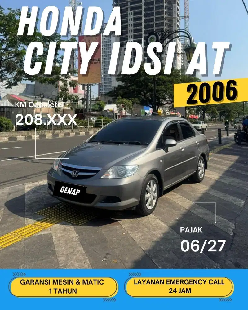 HONDA CITY IDSI AT MATIC 2006 GANJIL