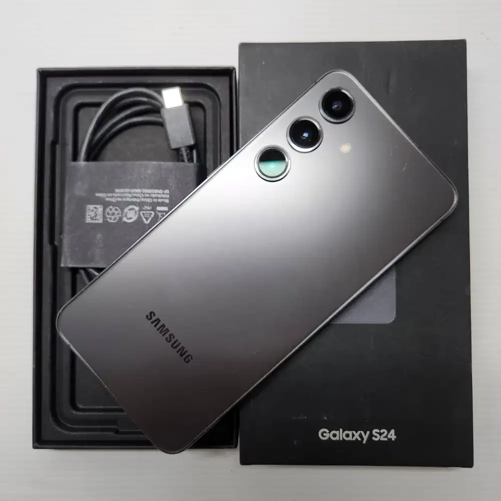 RARE 512GB  SAMSUNG GALAXY S24 5G 8/512 ONYX BLACK FULLSET  EX SEIN NO