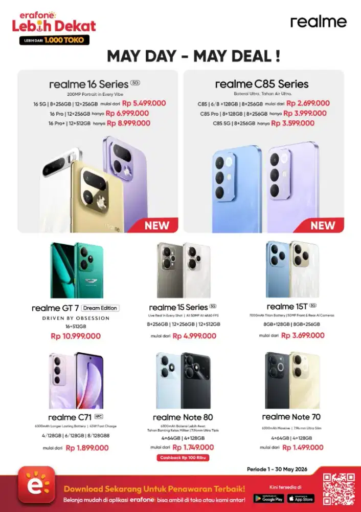 Realme tipe terbaru harga discount!