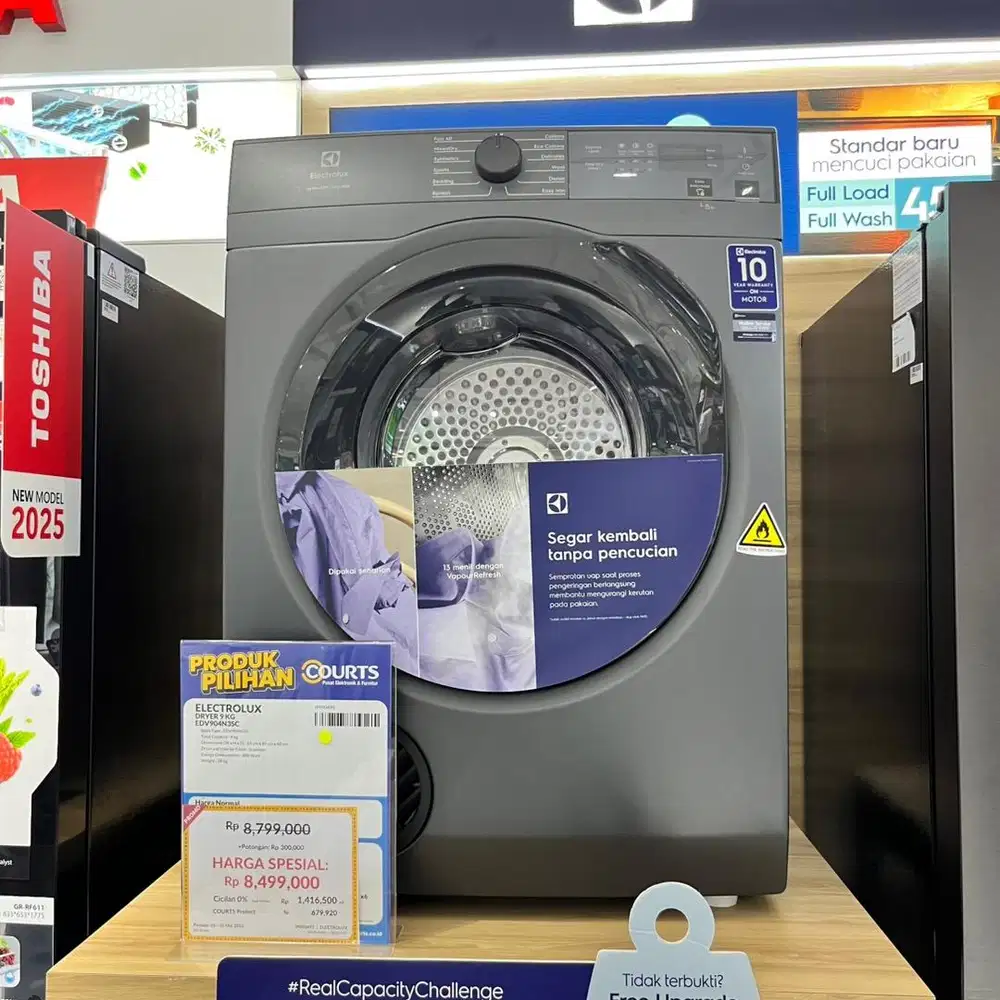 ELECTROLUX DRYER 9 KG, BISA CICILAN 0%