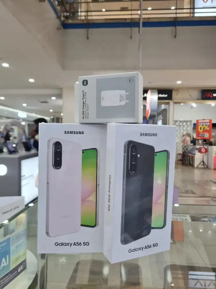 GALAXY A56 5G 12/256 FREE ADAPTER 3rd + TEMPERED GLASS + CLEAR CASE‼️