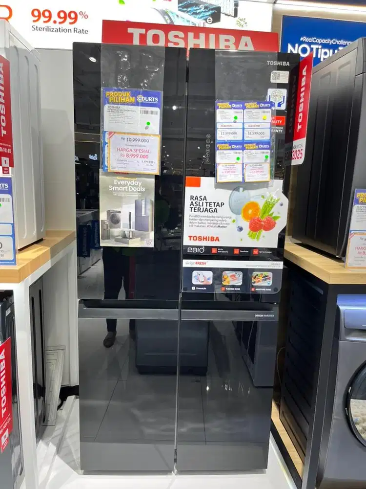 TOSHIBA REFRIGERATOR 4 DOORS 711 L, BISA CICILAN 0%