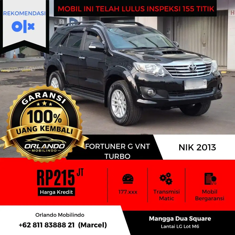 TOYOTA FORTUNER G VNT TURBO 2.5 2013/2014