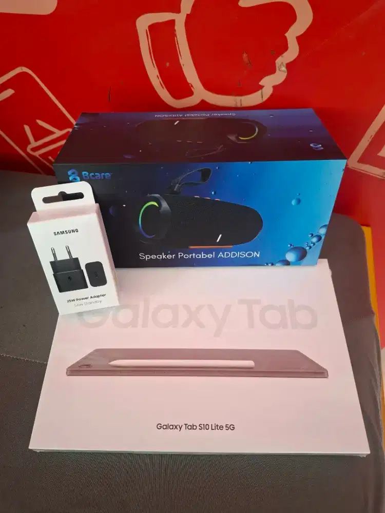 SAMSUNG TAB S10 LITE CASHBACK 100RB FREE ADAPTER+SPEAKER