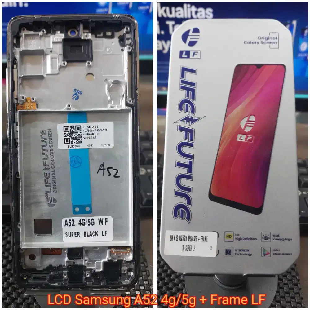 LCD Samsung A52 4g/5g + Frame LF