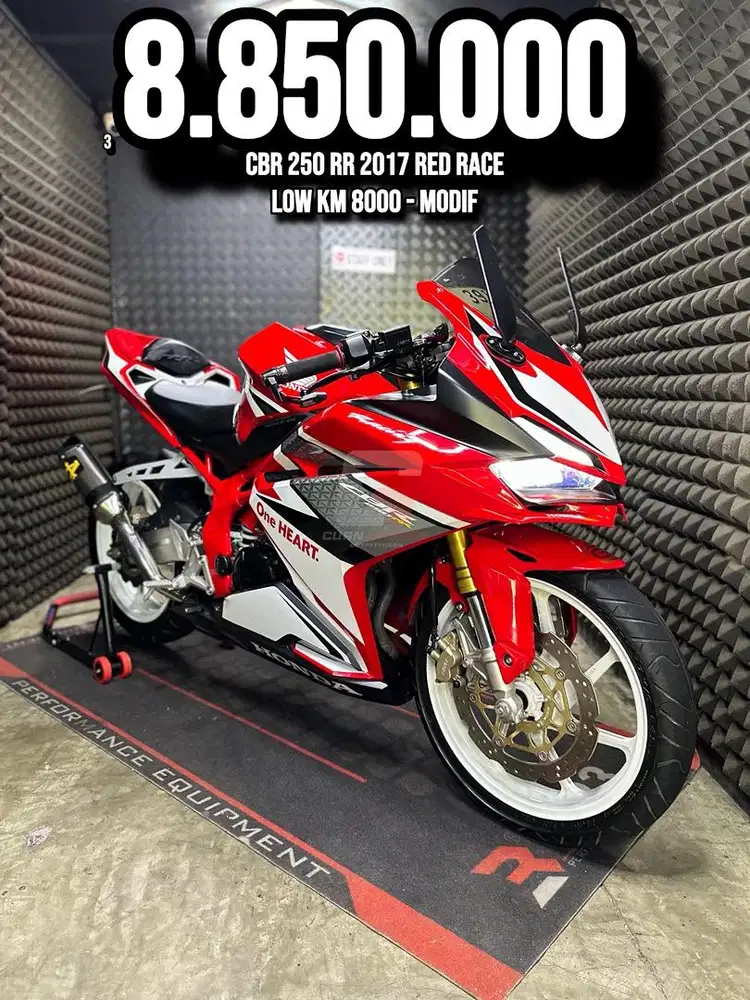 CBR 250 RR OR CBR 250RR 2017 RED RACE LOW KM 8XXX MODIF PAJAK ON BRO