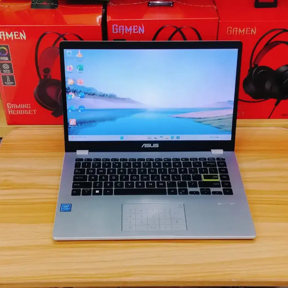 Asus E410M Intel N4020 RAM 4GB SSD 512GB • Mulus Siap Pakai Slim