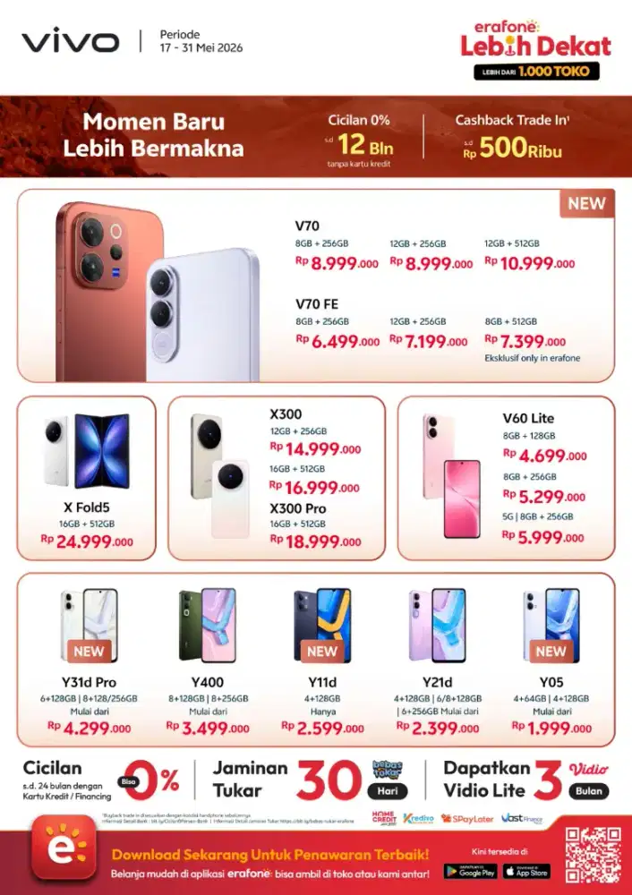pricelist vivo cicilan sangat bisa syarat ktp aja promo bunga 0%
