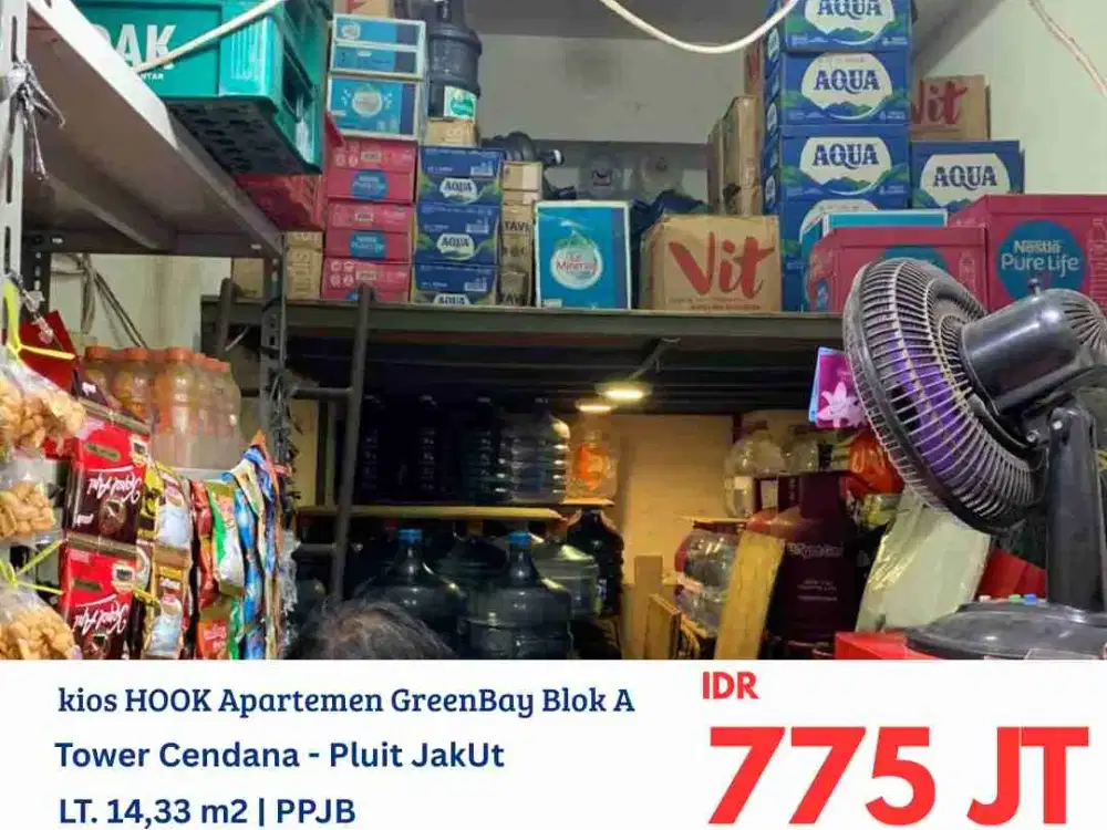 NVTDS0162 kios HOOK apartemen Green Bay Pluit tower Cendana lantai LGM Jakarta Utara