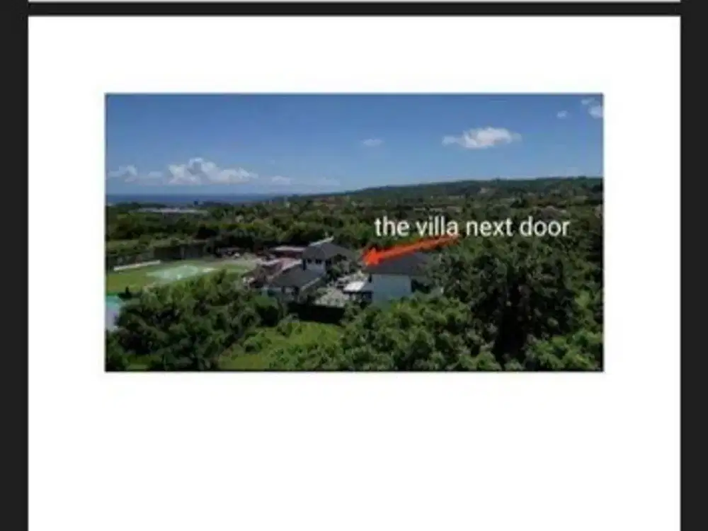 Tanah Cantik 6 Are dengan View Laut Dijual, di Nusa Dua Area