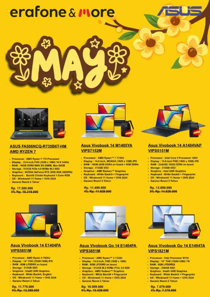 pricelist laptop asus cicilan syarat ktp aja promo bunga 0%