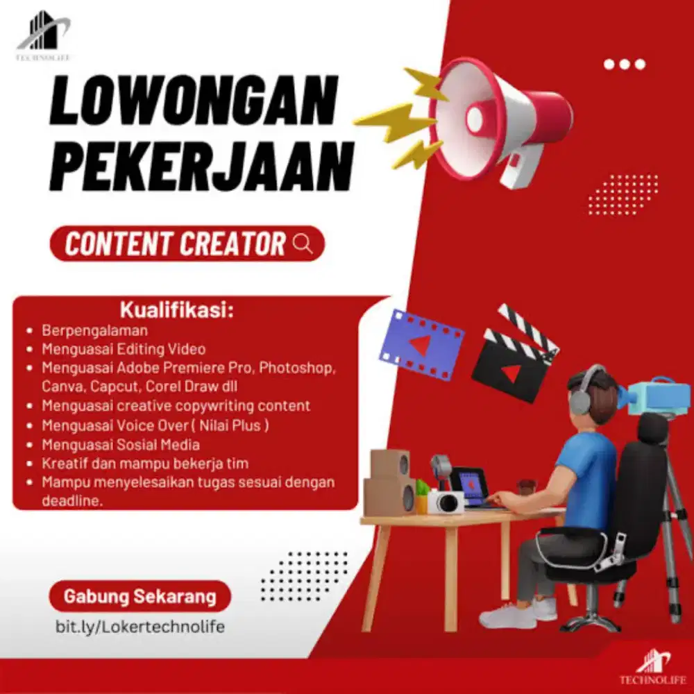 Loker Marketing Mobil Bekas (Content Creator)